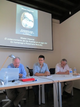 Fernando Checa, Luis Pérez Velarde y Fernando Villaverde en la presentación