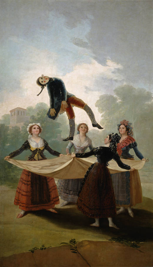 El pelele, Goya, 1791-92, cartón para tapiz. Madrid, Museo del Prado